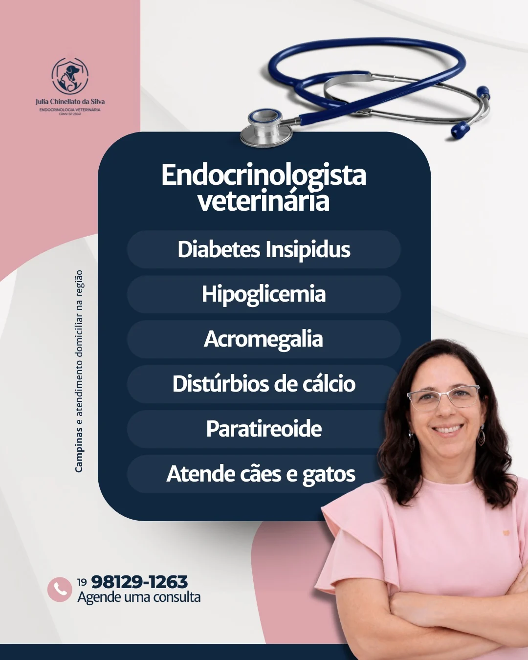 Dra. Julia Chinellato da Silva, endocrinologista veterinária